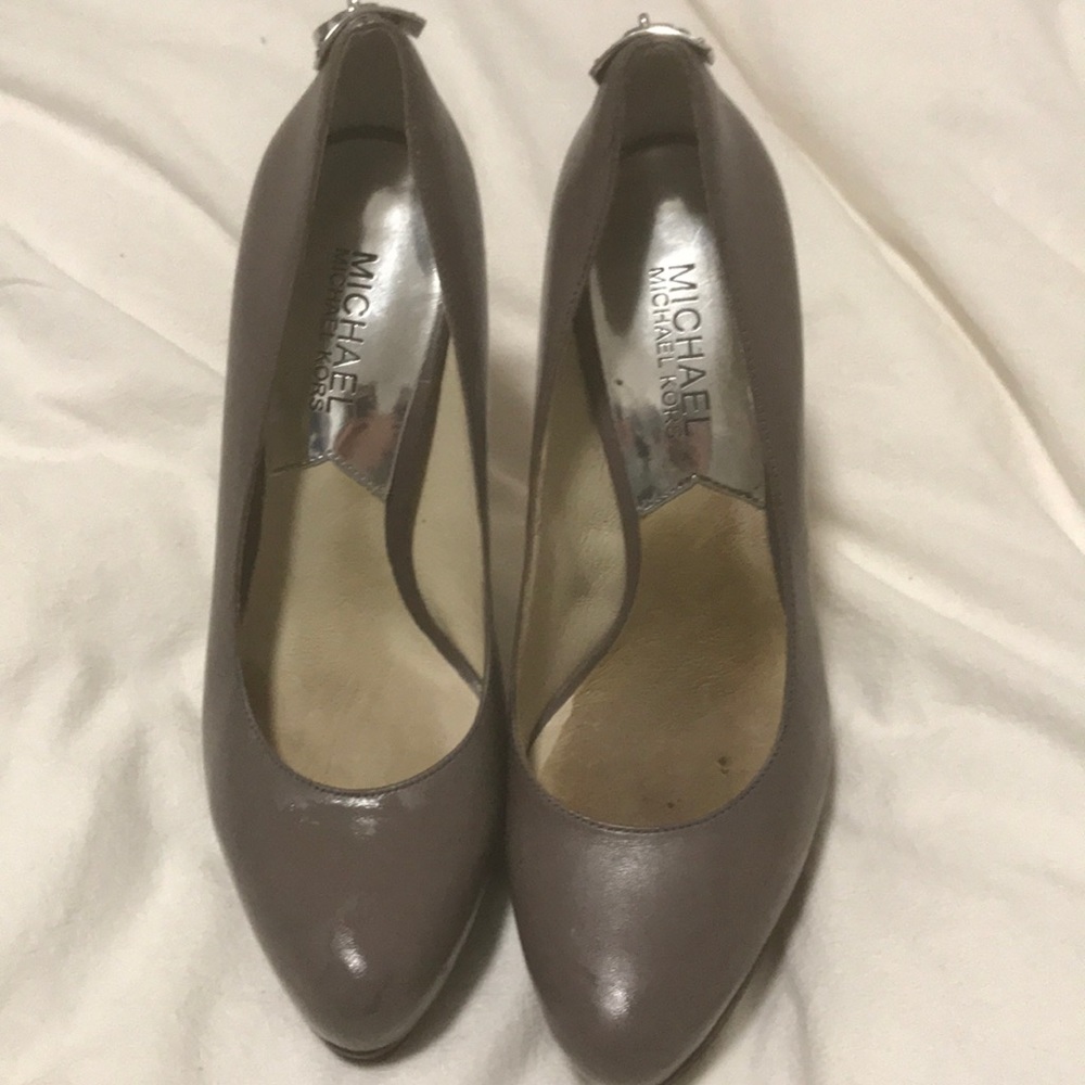 MK dark gray heels